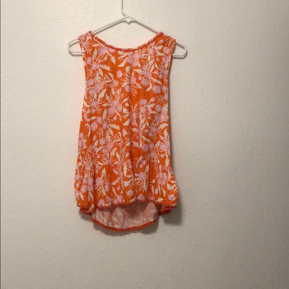 Kids open back tank top